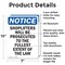 Signmission Shoplifters Will Be Prosecuted OSHA Notice Sign, Aluminum, 7in W x 10in L, 2PK OS-2PACK-NS-A-710-V-16581 - alternate 6